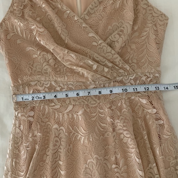 50s-60s Vintage Style Sleeveless Lace Swing Party Dress - Picture 9 of 12